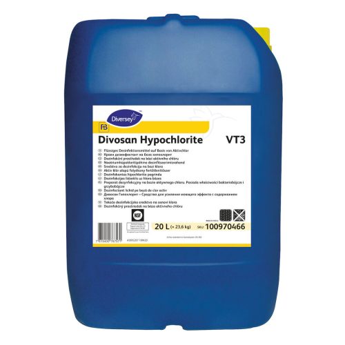 Divosan Hypochlorite VT3 W4224 oxidáló fertőtlenítőszer, 20 liter