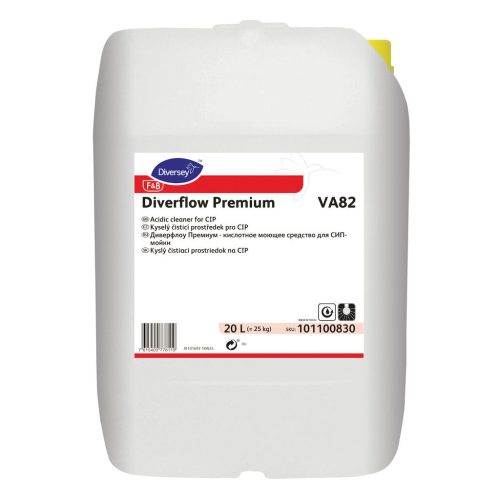 Diverflow Premium VA82 savas tisztítószer, CIP rendszerekhez, 20 liter