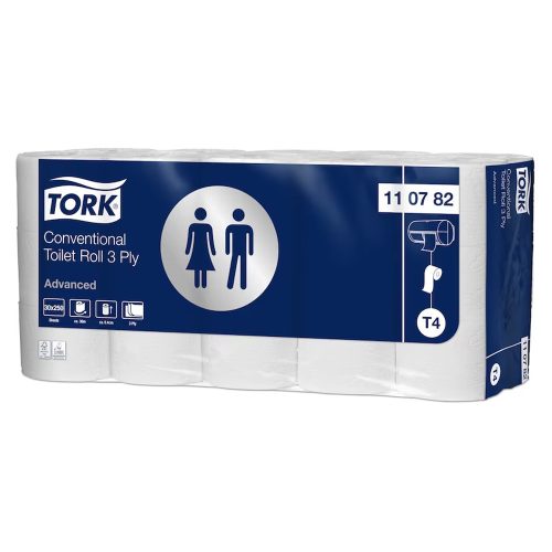 Tork Advanced kistekercses toalettpapír (T4), 3 rétegű, 30 tekercs/csomag