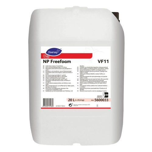 NP Freefoam VF11 savas habtisztítószer, foszfor- és nitrogén mentes, 20 liter