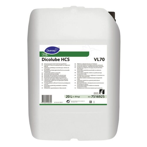 Dicolube HCS VL70 W3478 zsíramin/karboxil-sav alapú folyékony pályakezelő, 20 liter