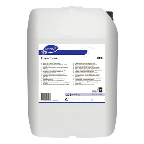 Powerfoam VF4 nagy teljesítményű lúgos habtisztítószer, 20 liter